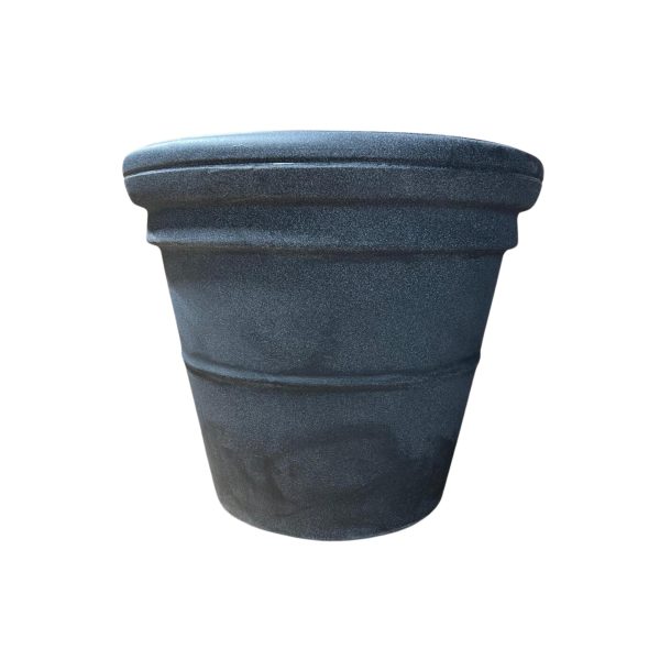 Ronde 500L zwart graniet plantenbak – Prestige Rome